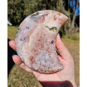 pink amethyst moon 4.7 in